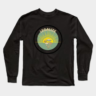 Trippy Mushroom Long Sleeve T-Shirt